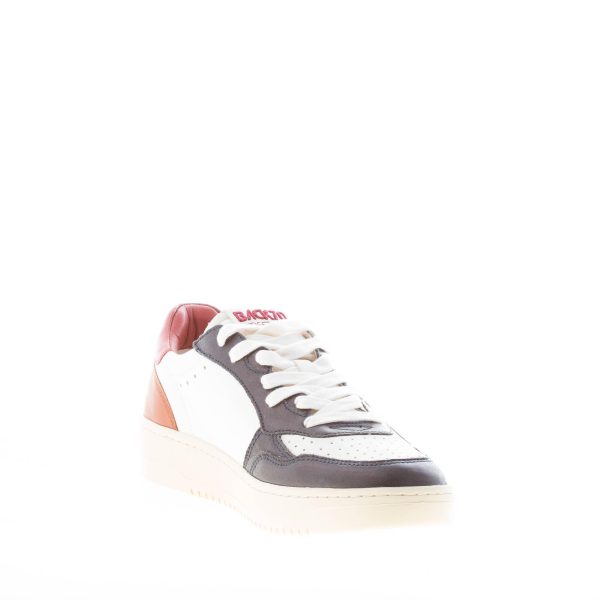 BACK 70 uomo sneaker Slam I V3 in pelle BIANCO più blu e papavero - immagine 6