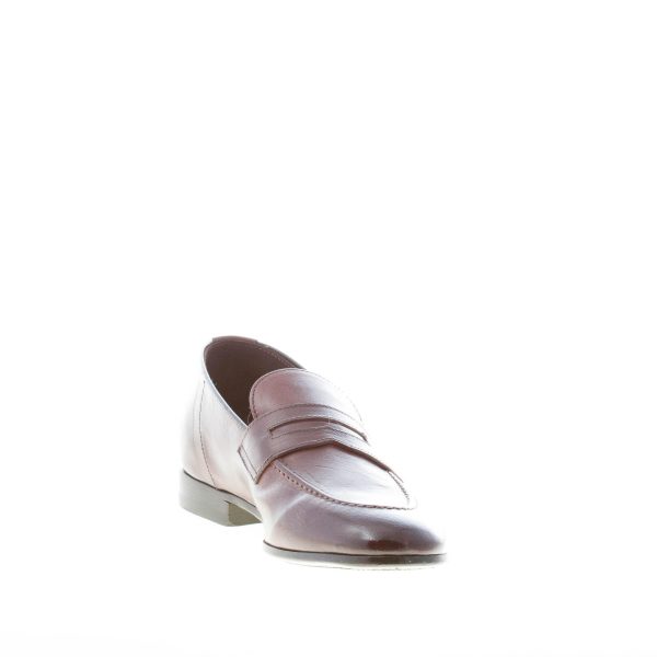 GREEN GEORGE uomo mocassino penny in pelle MARRONE. Suola in cuoio - immagine 6