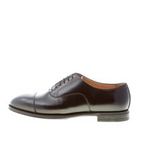 MILLE885 uomo scarpa francesina in pelle NERO con cucitura. Suola gomma