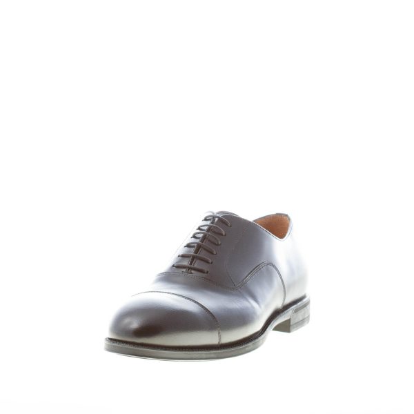 MILLE885 uomo scarpa francesina in pelle NERO con cucitura. Suola gomma - immagine 2
