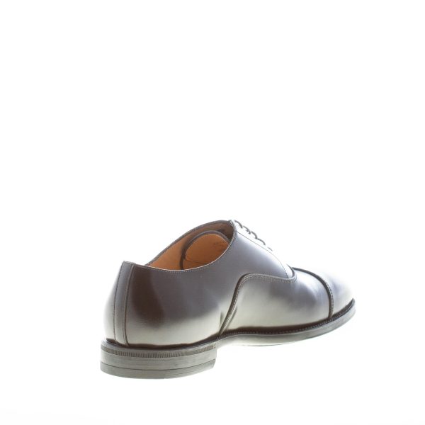 MILLE885 uomo scarpa francesina in pelle NERO con cucitura. Suola gomma - immagine 4