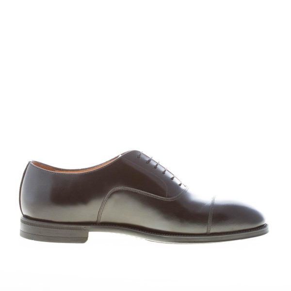 MILLE885 uomo scarpa francesina in pelle NERO con cucitura. Suola gomma - immagine 5