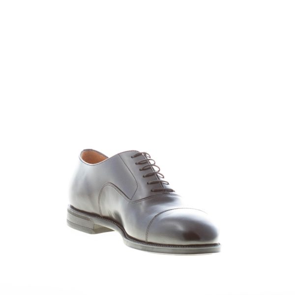 MILLE885 uomo scarpa francesina in pelle NERO con cucitura. Suola gomma - immagine 6