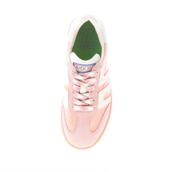BACK 70 donna sneaker Ghost 15 in tessuto e camoscio ROSA più bianco - immagine 7