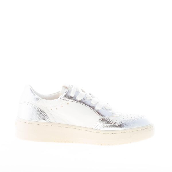 BACK 70 donna sneaker Slam K V11 in pelle BIANCO più ARGENTO - immagine 5