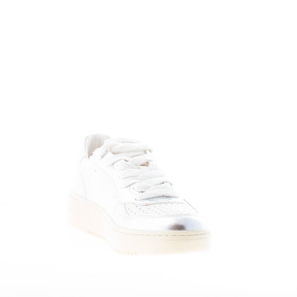 BACK 70 donna sneaker Slam K V11 in pelle BIANCO più ARGENTO - immagine 6