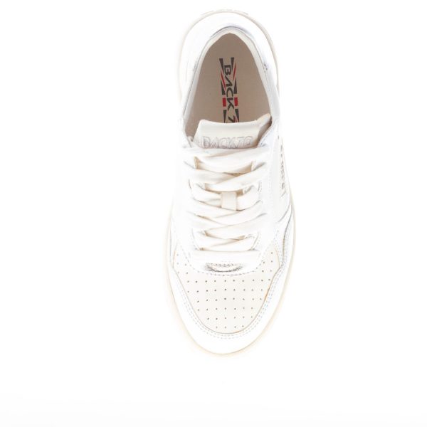 BACK 70 donna sneaker Slam K V11 in pelle BIANCO più ARGENTO - immagine 7