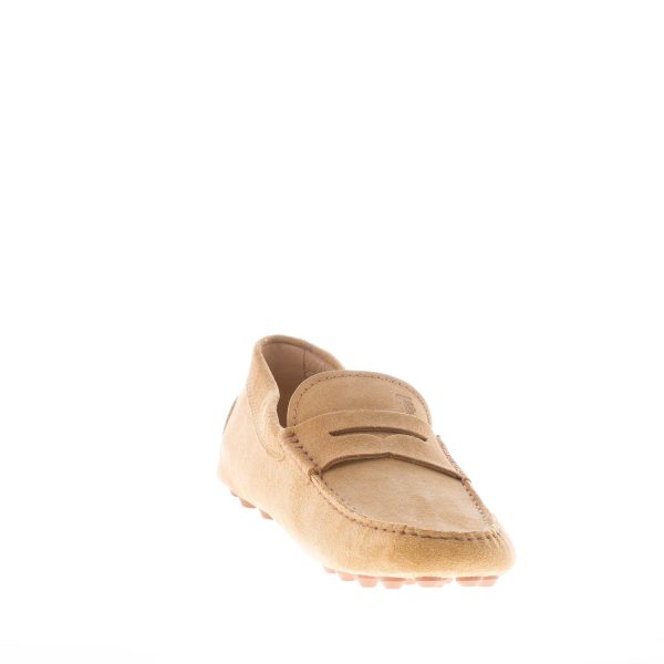 TOD'S uomo mocassino Gommino Bubble in camoscio MARRONE con mascherina - immagine 6