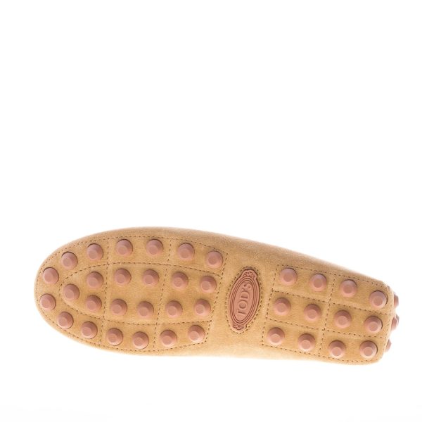 TOD'S uomo mocassino Gommino Bubble in camoscio MARRONE con mascherina - immagine 8