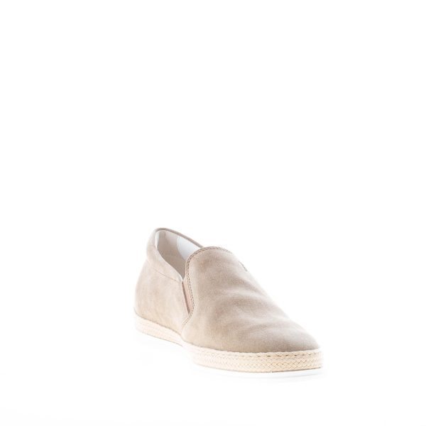 TOD'S uomo slip-on in camoscio TORBA con rafia intrecciata - immagine 6