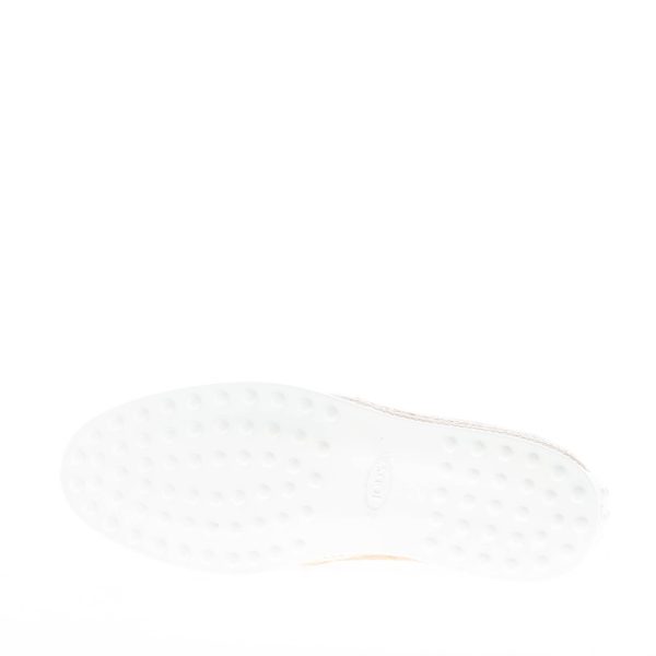 TOD'S uomo slip-on in camoscio TORBA con rafia intrecciata - immagine 8