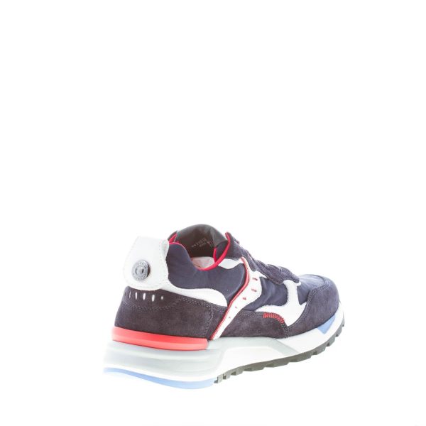 VOILE BLANCHE uomo sneaker Bholt in camoscio e tessuto nylon BLU più bianco - immagine 4