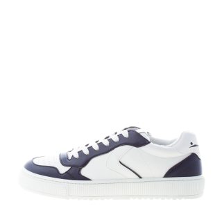 VOILE BLANCHE uomo sneaker Hybro 03 in pelle vegana BIANCO più BLU