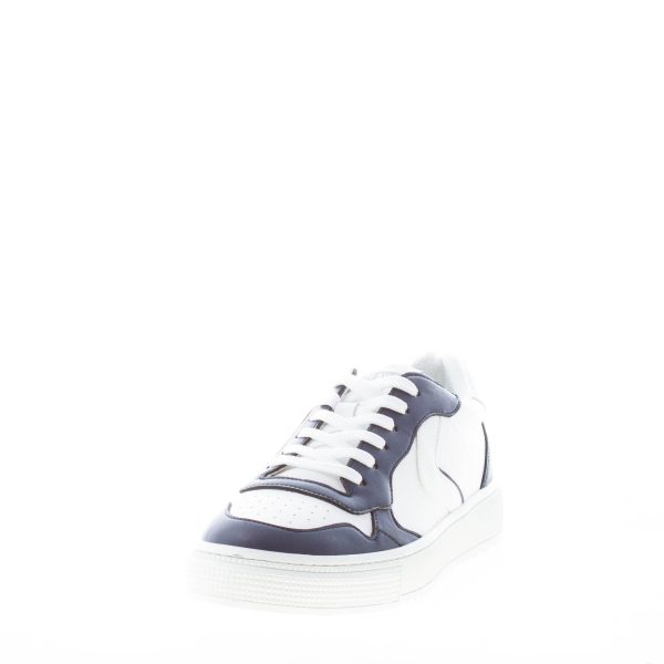 VOILE BLANCHE uomo sneaker Hybro 03 in pelle vegana BIANCO più BLU - immagine 2