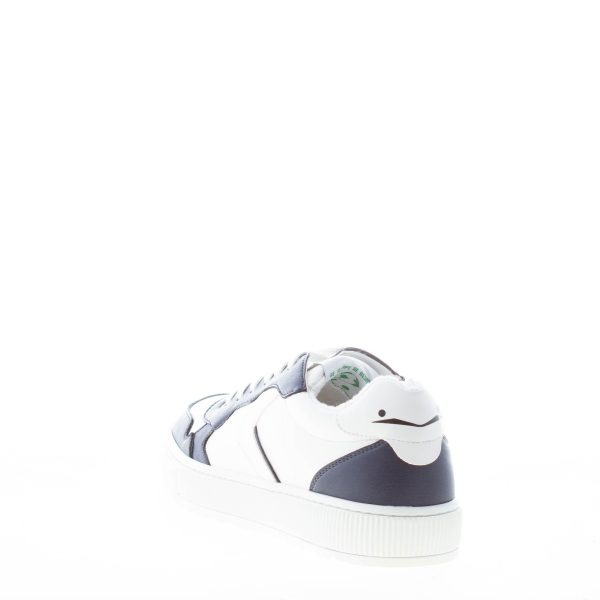 VOILE BLANCHE uomo sneaker Hybro 03 in pelle vegana BIANCO più BLU - immagine 3