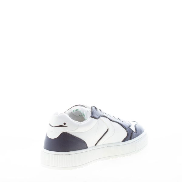 VOILE BLANCHE uomo sneaker Hybro 03 in pelle vegana BIANCO più BLU - immagine 4