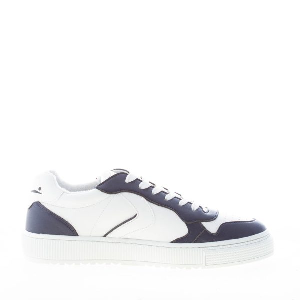 VOILE BLANCHE uomo sneaker Hybro 03 in pelle vegana BIANCO più BLU - immagine 5