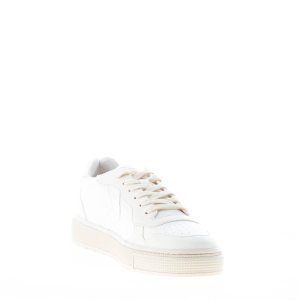 VOILE BLANCHE uomo sneaker Hybro 03 in pelle vegana BIANCO più CREMA - immagine 6