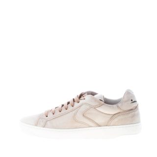 VOILE BLANCHE uomo sneaker Layton 100 in pelle BEIGE