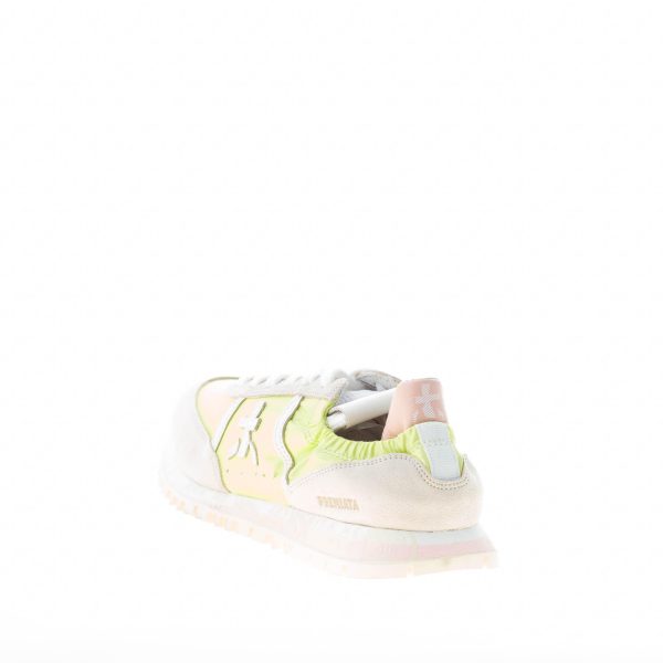 PREMIATA donna sneaker SEAND 6248 in tessuto GIALLO e camoscio BEIGE con elastico - immagine 3