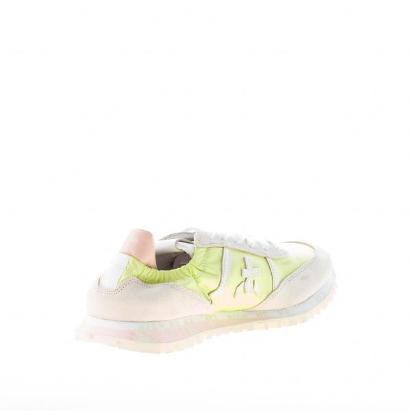 PREMIATA donna sneaker SEAND 6248 in tessuto GIALLO e camoscio BEIGE con elastico - immagine 4