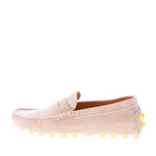 TOD'S donna mocassino Gommino Bubble in camoscio ROSA CIPRIA con mascherina