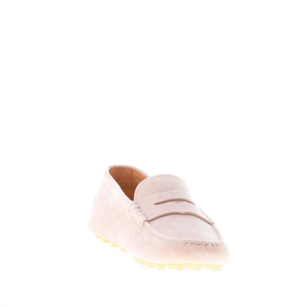 TOD'S donna mocassino Gommino Bubble in camoscio ROSA CIPRIA con mascherina - immagine 6