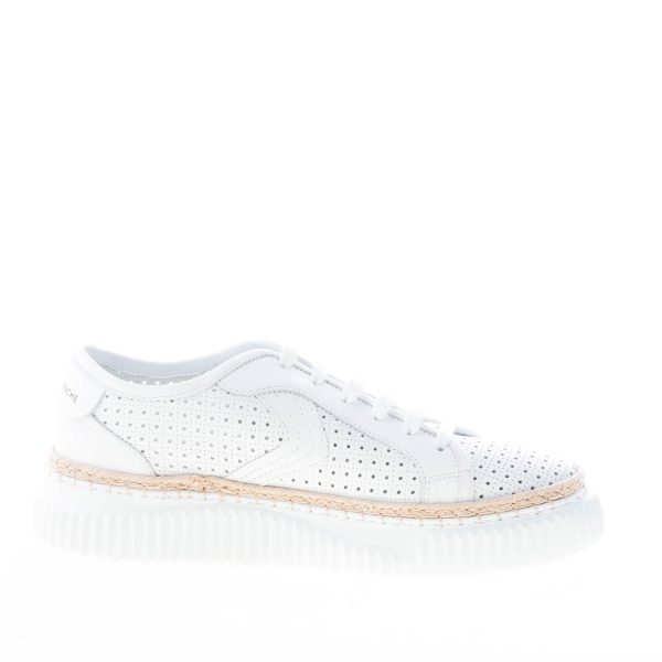 VOILE BLANCHE donna sneaker Vannie in pelle perforata BIANCO con corda - immagine 5