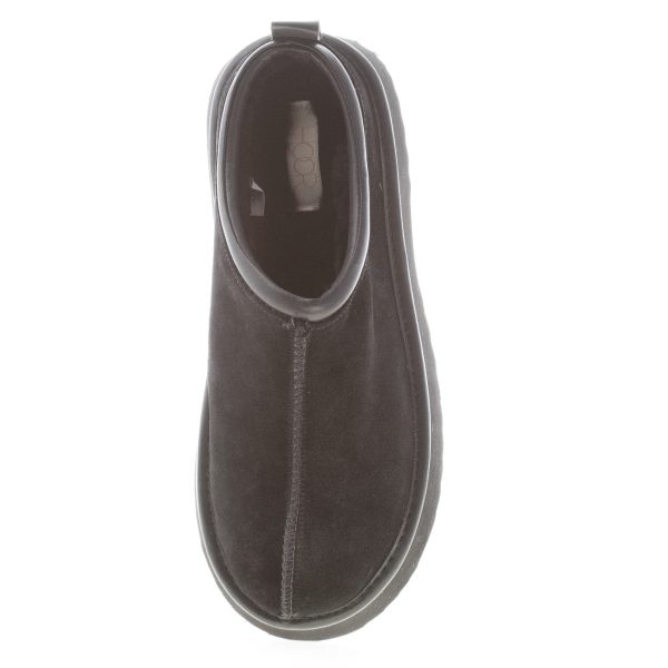 HOOR donna sabot Mars in camoscio NERO con fodera in pelliccia - immagine 5