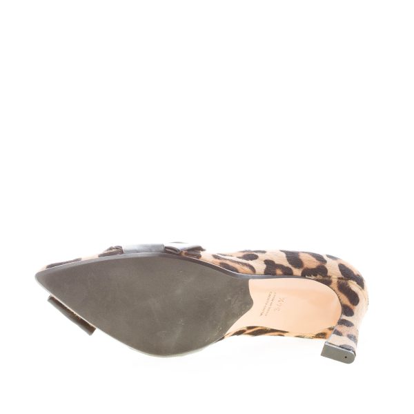 ANNA F. donna decolletè in cavallino MACULATO con fiocco NERO. Tacco 9 cm - immagine 8
