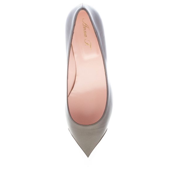 ANNA F. donna decolletè in nappa NERO e metallo argento. Tacco 4 cm - immagine 7