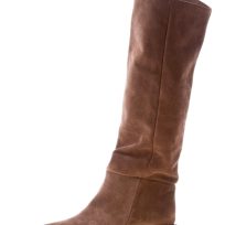 L'ARIANNA donna stivale in crosta EBANO. Tacco 4,5 cm