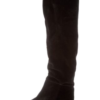 L'ARIANNA donna stivale sopra al ginocchio in crosta NERO. Tacco 4,5 cm