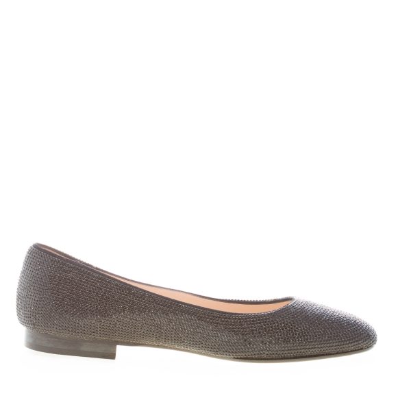 PROSPERINE donna ballerina in pelle con finitura glitter NERO - immagine 5