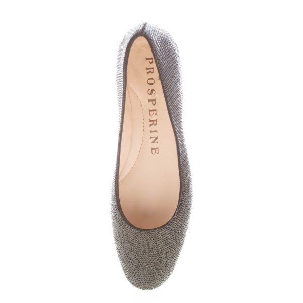 PROSPERINE donna ballerina in pelle con finitura glitter NERO - immagine 6