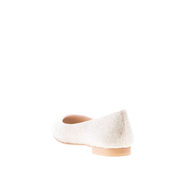 PROSPERINE donna ballerina in pelle con finitura strass ARGENTO - immagine 3