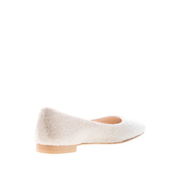 PROSPERINE donna ballerina in pelle con finitura strass ARGENTO - immagine 4