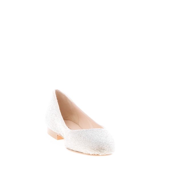 PROSPERINE donna ballerina in pelle con finitura strass ARGENTO - immagine 6