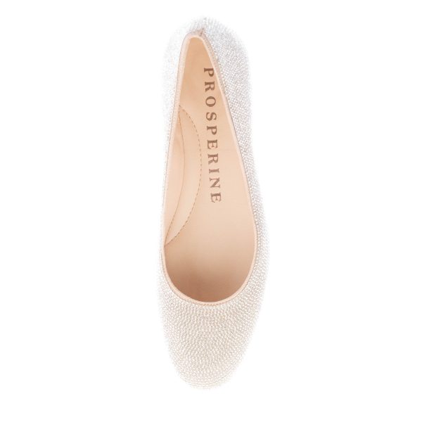 PROSPERINE donna ballerina in pelle con finitura strass ARGENTO - immagine 7