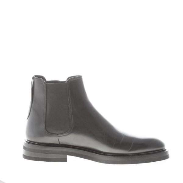 JEROLD WILTON uomo stivaletto Chelsea elasticizzato in pelle NERO. Suola gomma - immagine 4