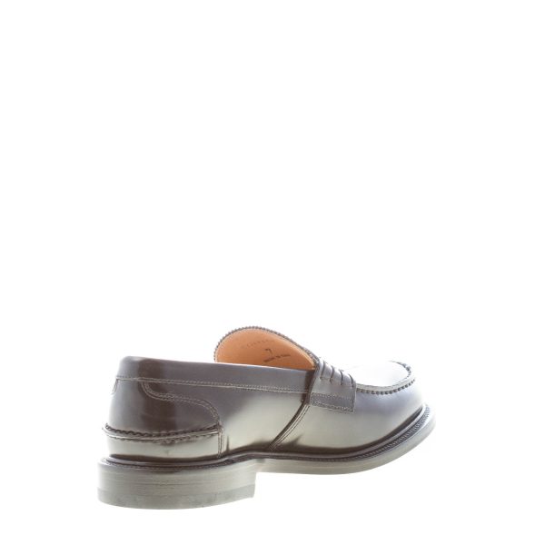 MILLE885 uomo mocassino College in pelle NERO con mascherina penny. Suola in cuoio - immagine 4