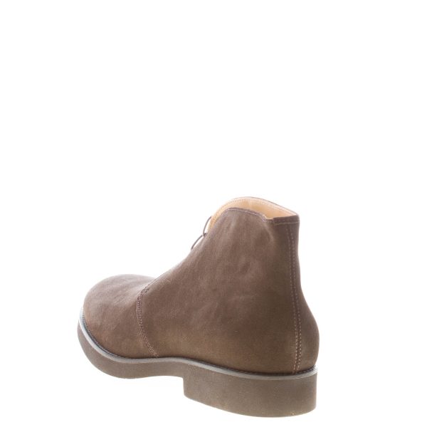 MILLE885 uomo scarpa polacchina in camoscio MARRONE MOCCA. Suola gomma - immagine 3