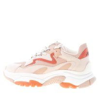 ASH donna sneaker Addict in nabuk e tessuto BEIGE più rosa