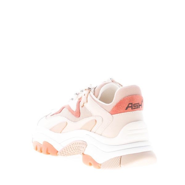 ASH donna sneaker Addict in nabuk e tessuto BEIGE più rosa - immagine 3