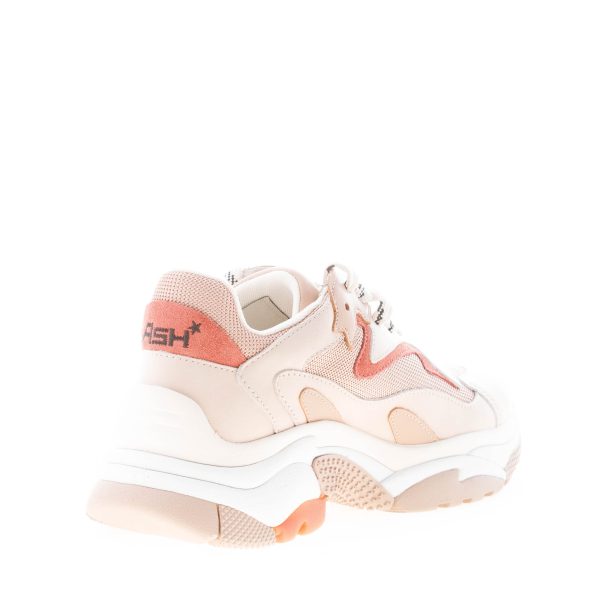 ASH donna sneaker Addict in nabuk e tessuto BEIGE più rosa - immagine 4