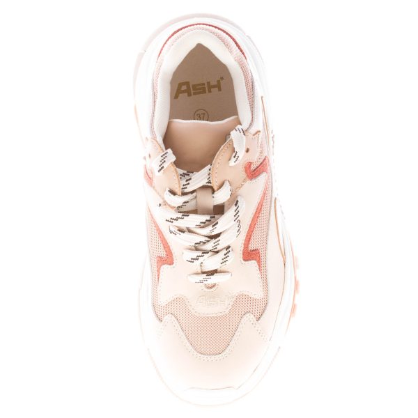 ASH donna sneaker Addict in nabuk e tessuto BEIGE più rosa - immagine 7