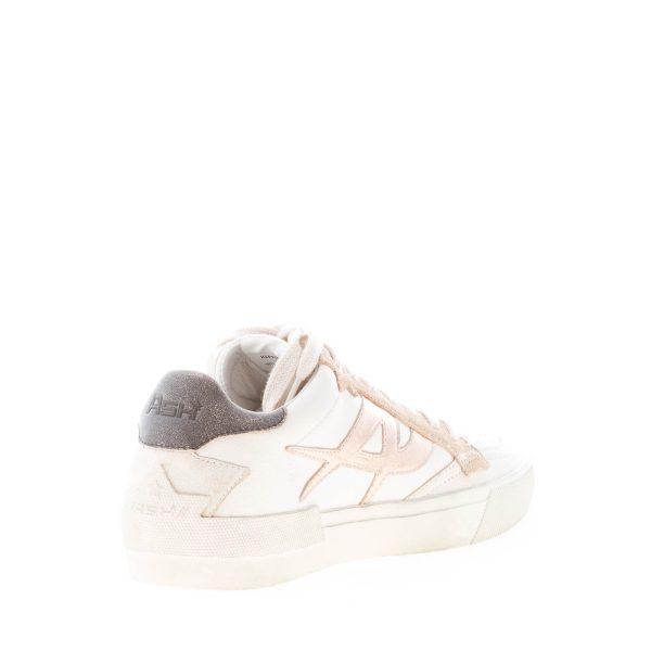 ASH donna sneaker Moonlight in pelle anticata AVORIO più ORO e beige - immagine 4