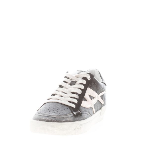 ASH donna sneaker Moonlight in pelle anticata NERO più ORO - immagine 2