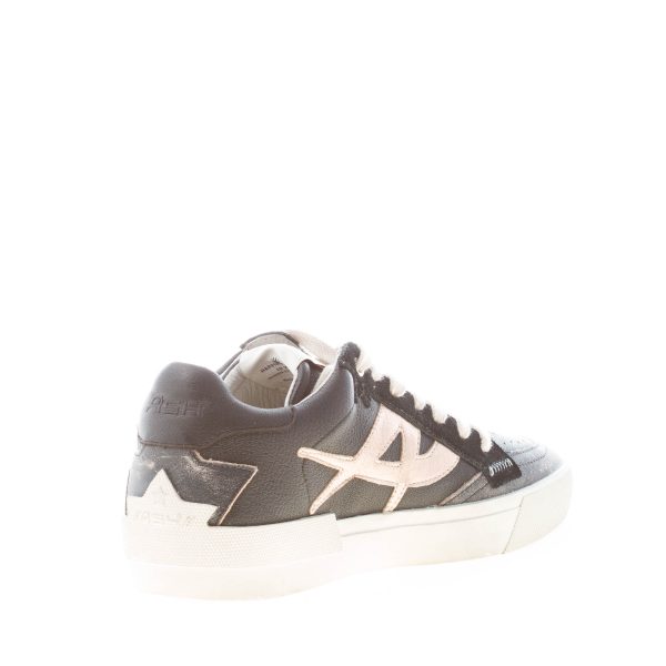 ASH donna sneaker Moonlight in pelle anticata NERO più ORO - immagine 4