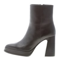 ASH donna stivaletto Alyx in pelle NERO con zip e platform. Tacco 9,5 cm